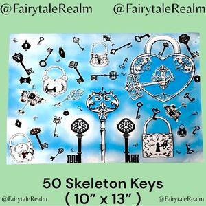 10”x13” Skeleton Keys ( 50 ) Poly Mailers, Shipping Envelopes, Gift Bags